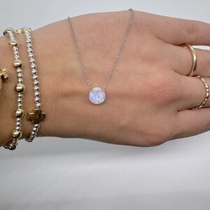 Iridescent Pendant Necklace